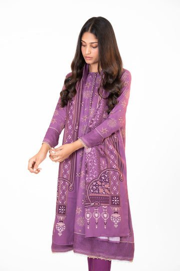Alkaram FW-26.1-22-Purple Winter Collection 2022 Online Shopping